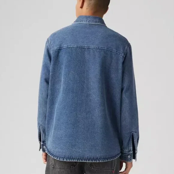 Levi's® Workwear Denim Telegraph Overshirt, Medium, Get Involved Color, NWT - Picture 3 of 4